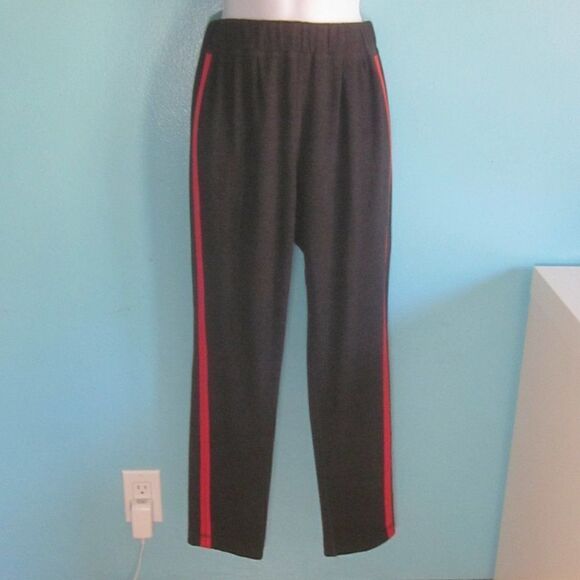 NEW! Worth Womens Size XS Petite "Anderson" Pull On Pant Reversable Gray/ Red - Picture 1 of 12